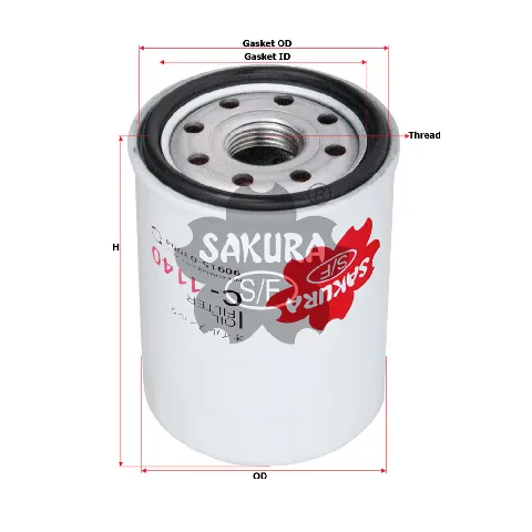 Lọc nhớt Sakura C-1140 dùng thay thế TOYOTA 90915-03004